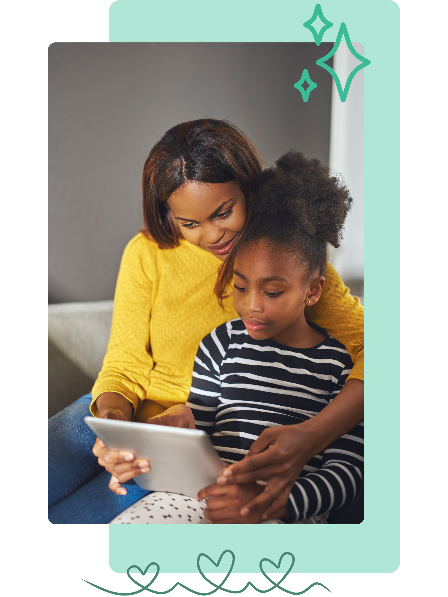 Au pair with host family children